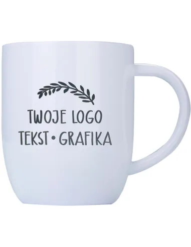 Kubek stalowy 350 ml TWOJE LOGO NAPIS GRAWER gadżet firmowy 15 szt