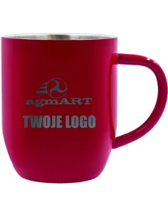 Kubek stalowy 350 ml TWOJE LOGO NAPIS GRAWER gadżet firmowy 5 szt