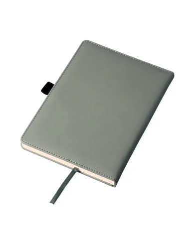 Notatnik szary notes z kieszonką na telefon A5 nadruk UV logo gadżet firmowy 50 sztuk