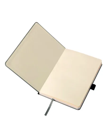 Notatnik szary notes z kieszonką na telefon A5 grawerowany logo gadżet firmowy 25 sztuk