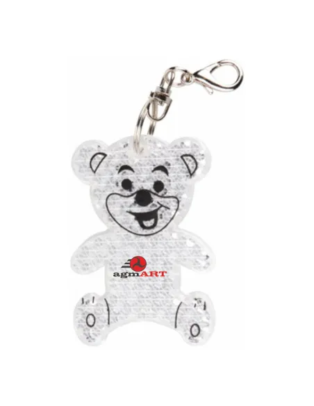 Brelok odblaskowy MIŚ reklamowy gadżet TWOJE LOGO NADRUK GRAFIKA 50 szt.