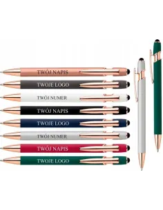 DŁUGOPISY GRAWEROWANE reklamowe 100 szt Z TWOIM LOGO twoje dane napis