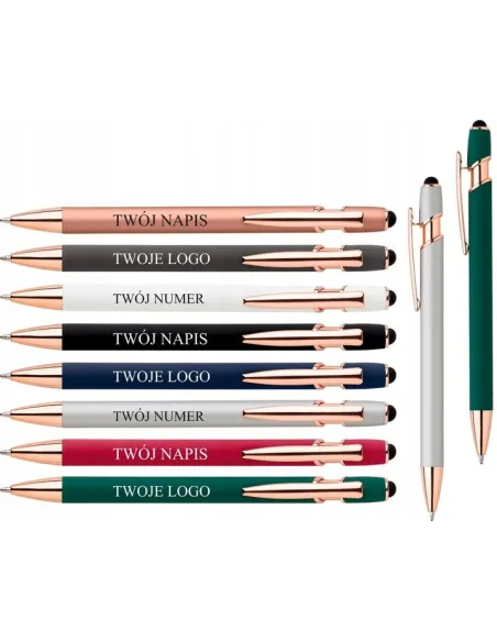 DŁUGOPISY GRAWEROWANE reklamowe 100 szt Z TWOIM LOGO twoje dane napis