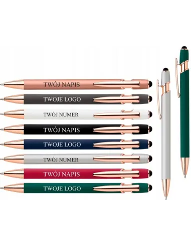 DŁUGOPISY GRAWEROWANE reklamowe 50 szt Z TWOIM LOGO twoje dane napis