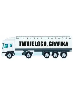 Linijka 15cm ciężarówka Z TWOIM LOGO NAPISEM NADRUKIEM GRAFIKĄ 100 sztuk