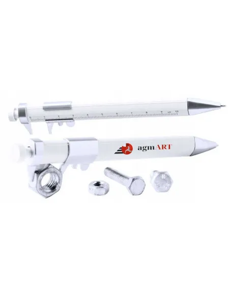 Plastikowy długopis z linijką Z TWOIM LOGO NAPISEM NADRUKIEM UV 100 sztuk