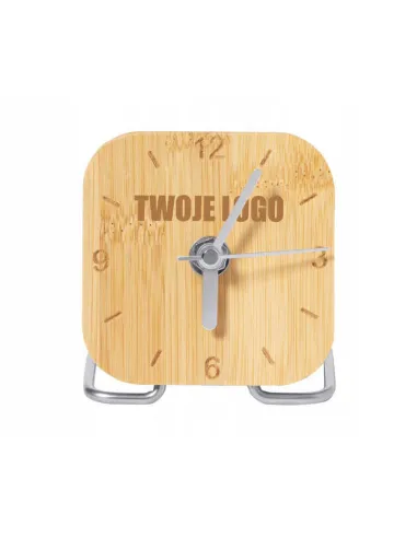GRAWEROWANY Zegar biurkowy firmowy Z TWOIM LOGO NAPISEM 50 sztuk