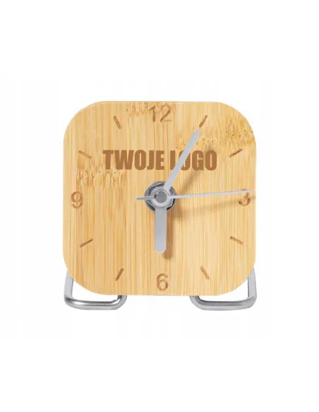 GRAWEROWANY Zegar biurkowy firmowy Z TWOIM LOGO NAPISEM 50 sztuk