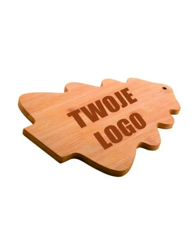 GRAWEROWANA deska do krojenia choinka świąteczna firmowa Z TWOIM LOGO 50szt