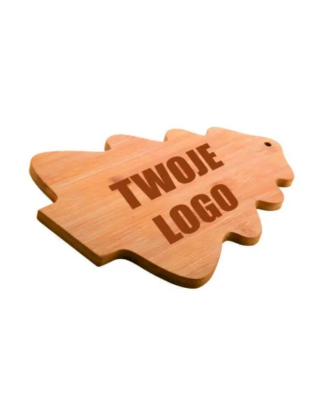 GRAWEROWANA deska do krojenia choinka świąteczna firmowa Z TWOIM LOGO 50szt