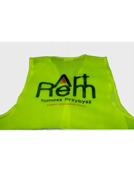 Kamizelki odblaskowe dziecięce logo nadruk tył 20 szt