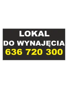 Baner reklamowy gotowe wzory banerów - Lokal do wynajęcia