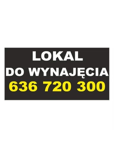 Baner reklamowy gotowe wzory banerów - Lokal do wynajęcia