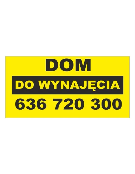 Baner reklamowy gotowe wzory banerów - Dom do wynajęcia