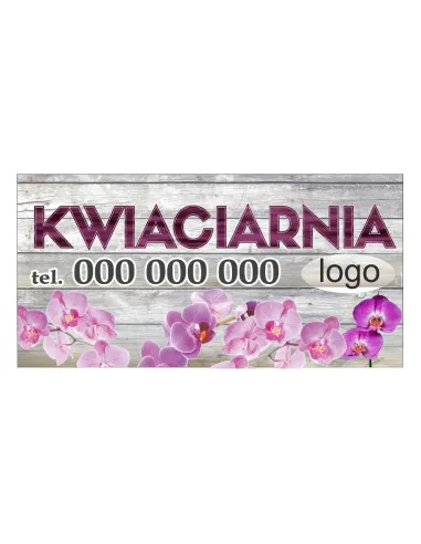 Baner reklamowy gotowe wzory banerów - Kwiaciarnia