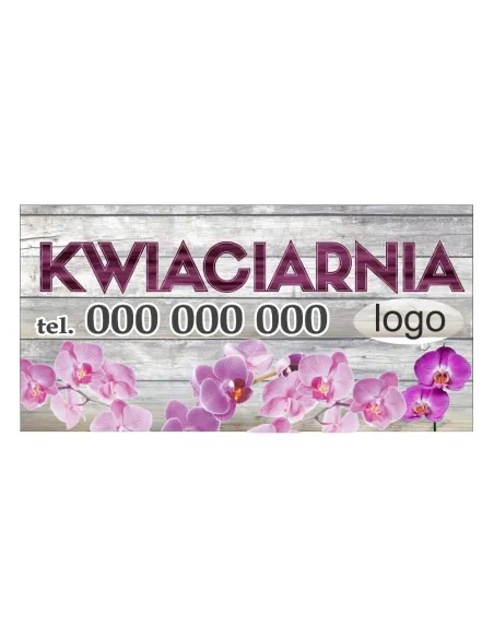 Baner reklamowy gotowe wzory banerów - Kwiaciarnia