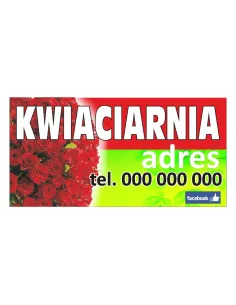 Baner reklamowy gotowe wzory banerów - Kwiaciarnia