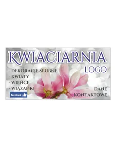 Baner reklamowy gotowe wzory banerów - Kwiaciarnia