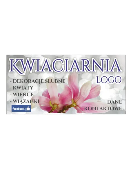 Baner reklamowy gotowe wzory banerów - Kwiaciarnia