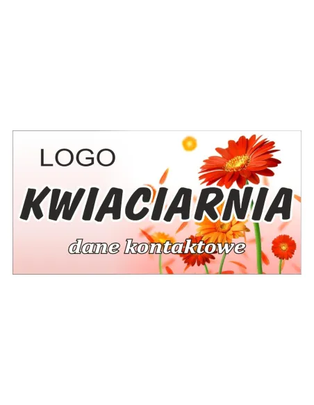 Baner reklamowy gotowe wzory banerów - Kwiaciarnia
