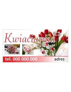 Baner reklamowy gotowe wzory banerów - Kwiaciarnia