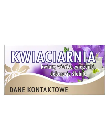 Baner reklamowy gotowe wzory banerów - Kwiaciarnia