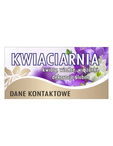 Baner reklamowy gotowe wzory banerów - Kwiaciarnia