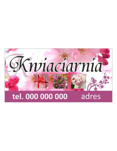 Baner reklamowy gotowe wzory banerów - Kwiaciarnia