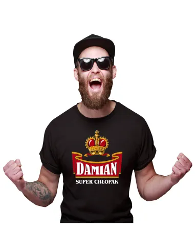 Koszulka z imieniem Prezent dla Piwosza imię super chłopak