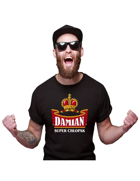 Koszulka z imieniem Prezent dla Piwosza imię super chłopak