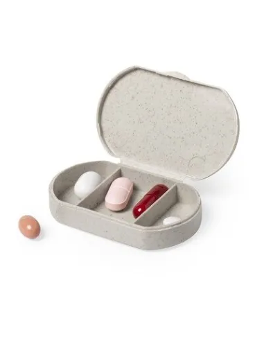 BAMBUSOWY POJEMNIK REKLAMOWY NA TABLETKI z nadrukiem UV LOGO 25  szt