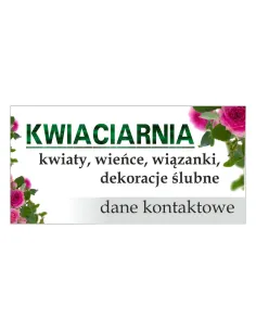 Baner reklamowy gotowe wzory banerów - Kwiaciarnia