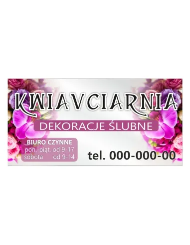 Baner reklamowy gotowe wzory banerów - Kwiaciarnia