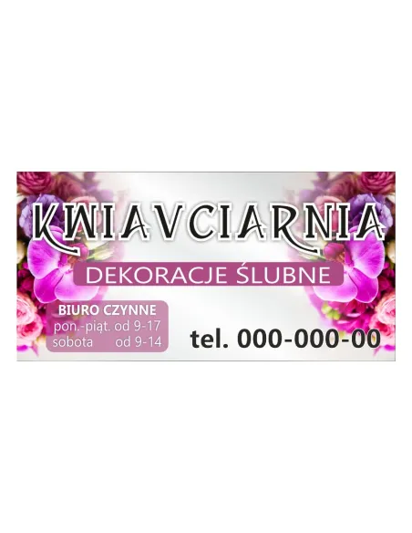 Baner reklamowy gotowe wzory banerów - Kwiaciarnia