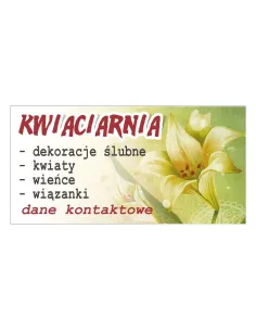 Baner reklamowy gotowe wzory banerów - Kwiaciarnia