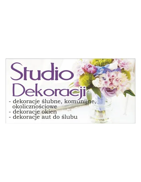 Baner reklamowy gotowe wzory banerów - Studio dekoracji
