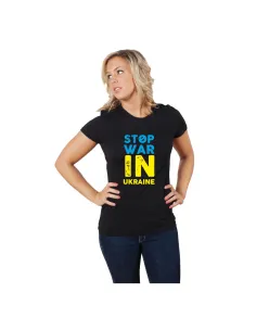 Koszulka z nadrukiem STOP WARIN UKRAINE