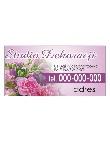 Baner reklamowy gotowe wzory banerów - Studio dekoracji