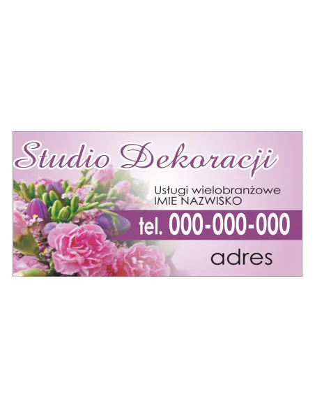 Baner reklamowy gotowe wzory banerów - Studio dekoracji