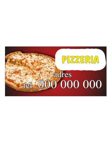 Baner reklamowy gotowe wzory banerów - Pizzeria