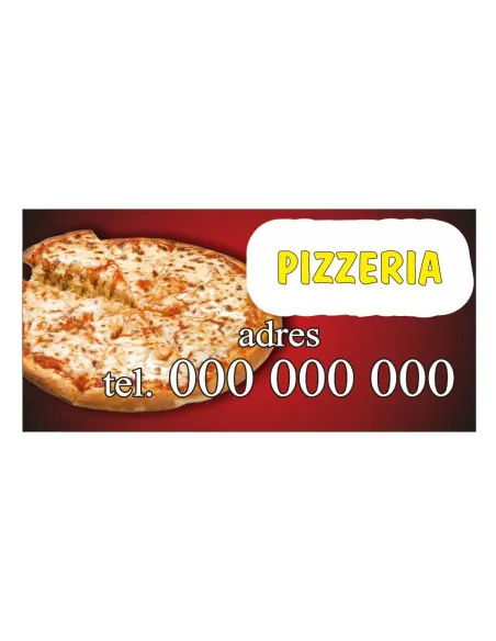 Baner reklamowy gotowe wzory banerów - Pizzeria