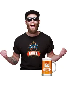 Koszulka + Kufel PREZENT na URODZINY 30 40 50 60