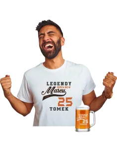 Koszulka + Kufel PREZENT na URODZINY 30 40 50 60