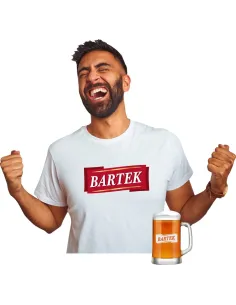 Koszulka + Kufel PREZENT na URODZINY 30 40 50 60