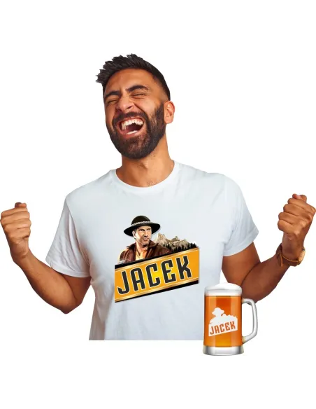 Koszulka + Kufel PREZENT na URODZINY 30 40 50 60