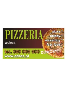 Baner reklamowy gotowe wzory banerów - Pizzeria