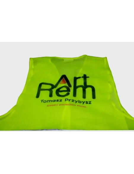 Kamizelki odblaskowe z nadrukiem tył/przód 50 szt