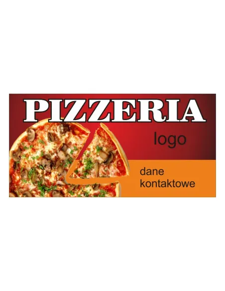 Baner reklamowy gotowe wzory banerów - Pizzeria