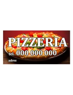 Baner reklamowy gotowe wzory banerów - Pizzeria