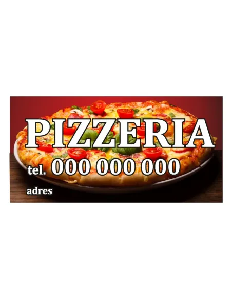 Baner reklamowy gotowe wzory banerów - Pizzeria